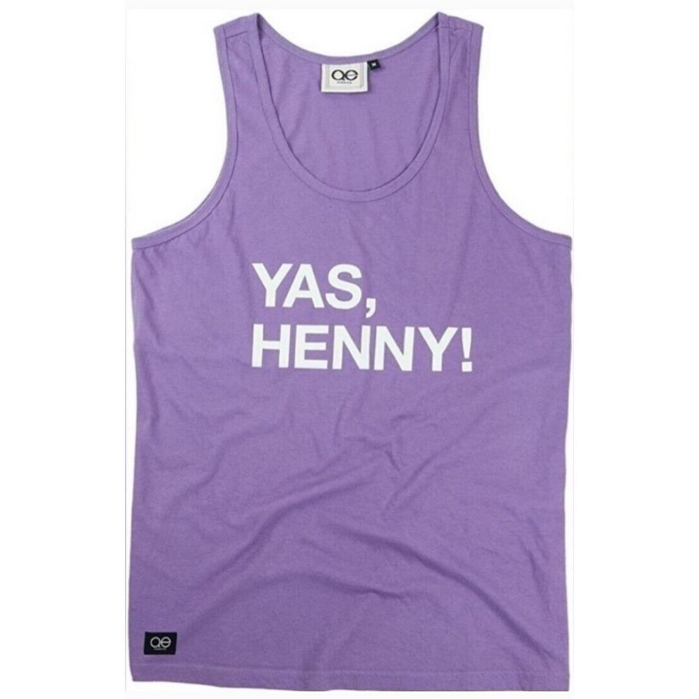 Queer Eye Shirts "YAS HENNY" Purple Tank Top Unisex Small Brand New NEVER OPENED